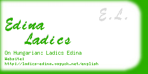 edina ladics business card